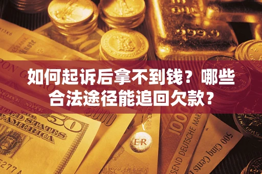 武汉如何起诉后拿不到钱？哪些合法途径能追回欠款？