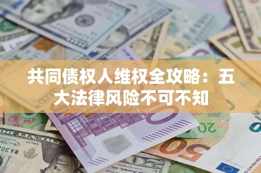 武汉共同债权人维权全攻略：五大法律风险不可不知