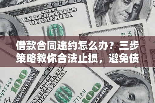 武汉借款合同违约怎么办？三步策略教你合法止损，避免债务危机升级