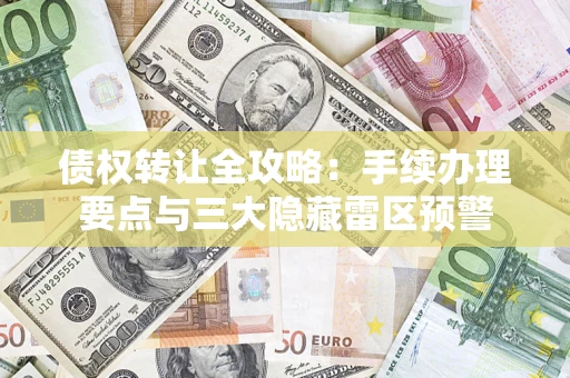 武汉债权转让全攻略：手续办理要点与三大隐藏雷区预警