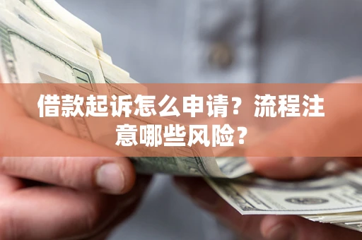 武汉借款起诉怎么申请？流程注意哪些风险？