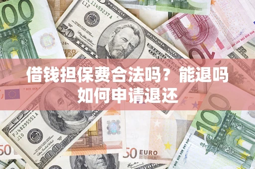 武汉借钱担保费合法吗？能退吗如何申请退还